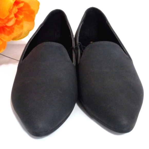 RAMPAGE SMOKEY BLACK POINTED TOE SLIP-ON BALLERINA FLATS SIZE 7 NWT - Picture 5 of 8